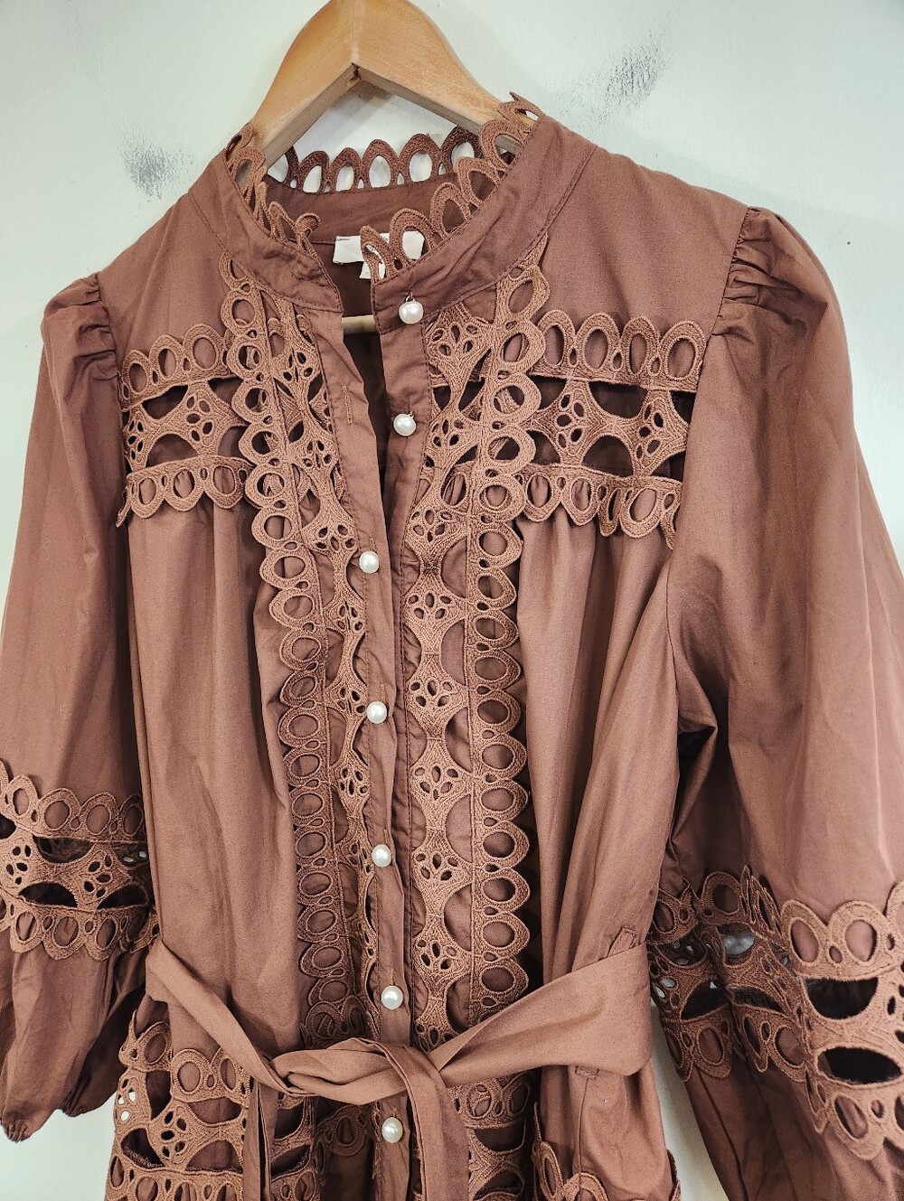 Entro Eyelet Tiered Dress - Picture 4 of 9